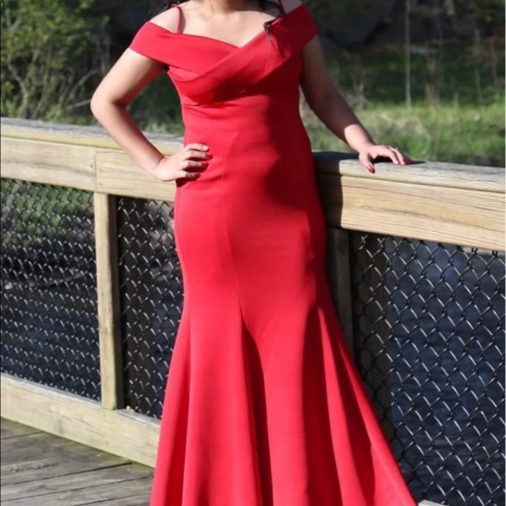 NEED GONE - David’s Bridal Red dress